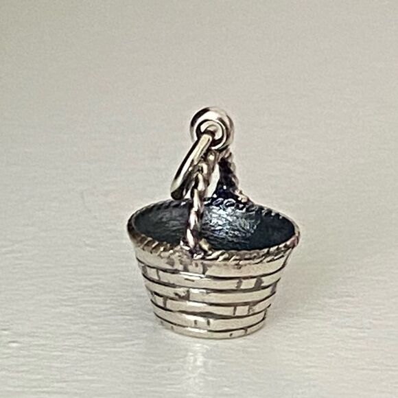 James Avery Retired Basket Charm - Picture 1 of 3